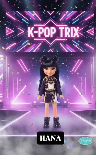 Boneca Guerreiras Kpop Hunters K-pop Zoey Mira Rumi - Hana