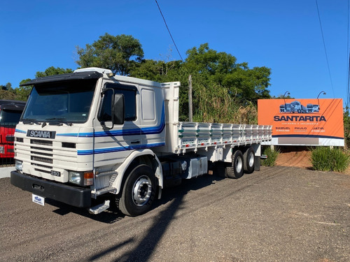 Imagem 1 de 13 de Scania P 93 250 6x2 1997 Trucado Com Carroceria Carga Seca