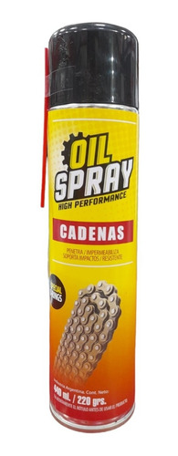 Imagen 1 de 4 de Lubricante Cadena Motos Oil Spray Motoscba