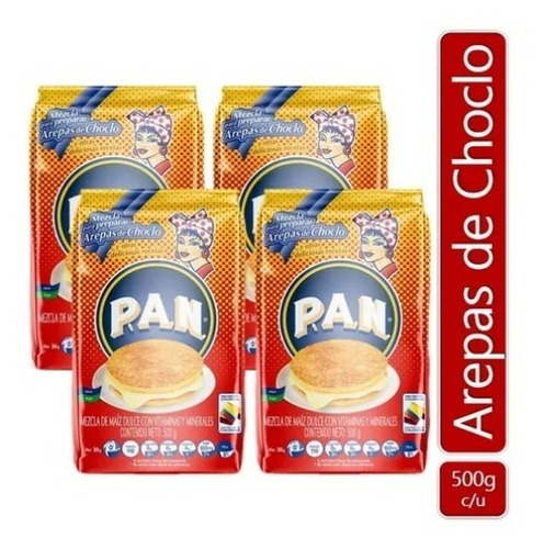 Harina De Maíz Choclo Pan X 4un - Kg a $5225