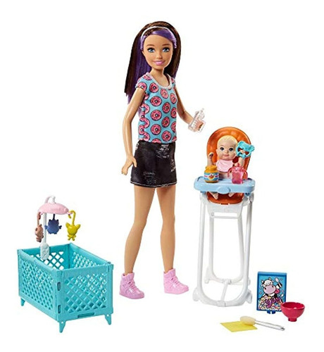 Barbie Skipper Babysitters Inc. Doll And Feeding Playset