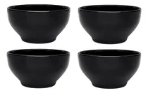 Comprar Conjunto 4 Bowls Cumbuca Caldo Cerâmica Oxford 600ml Preto
