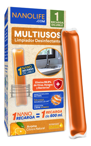 1 Recarga (1 Nanostick Multiusos Limpiador Desinfectante)