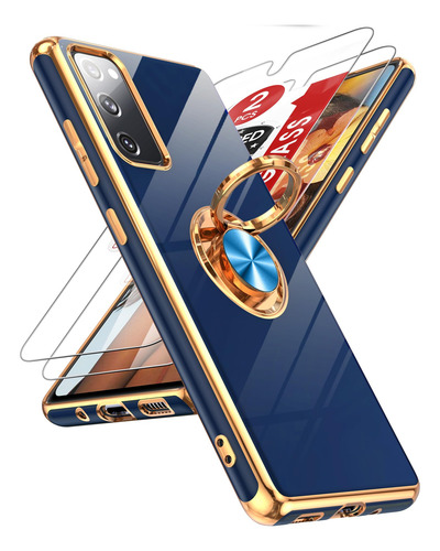Funda Para Galaxy S20-fe-5g Azul Suave Protective