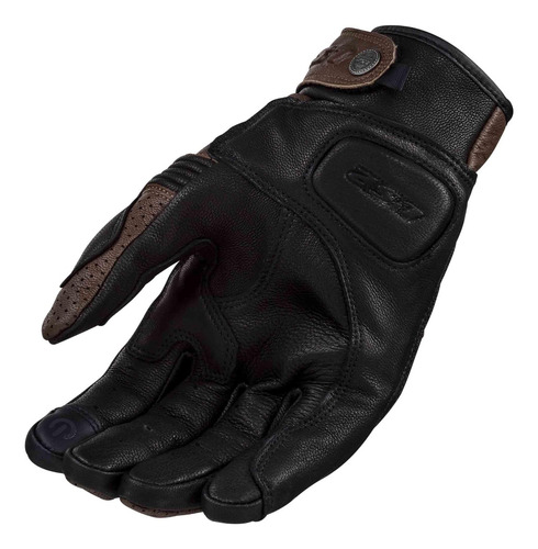 Guantes Para Moto Ls2 Duster De Piel Con Protecciones Marrón M