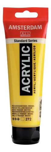 Acrílico Amsterdam Standard Series 120 ml, cores, cor 272, amarelo transparente médio