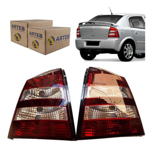 Par Lanterna Traseira Astra Hatch Ano 03/11 Original Arteb