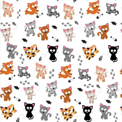 Papel De Parede Animal Vários Gatinhos