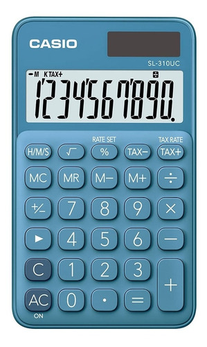 Calculadora Portátil Casio 10 Dígito Alim Dupla Sl-310uc-bu