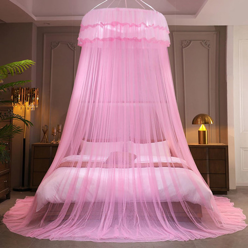 Toldo De Cama Con Mosquitera Para Niñas Color Rosa Pink