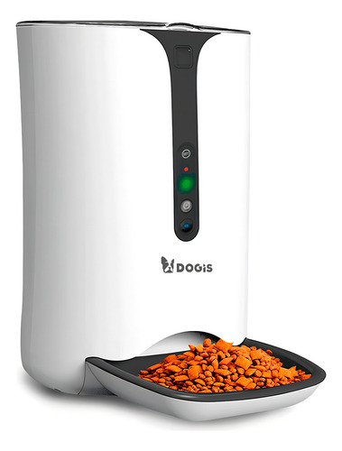 Comedouro Automático Com Câmera Wi-Fi 6L Dogis Tech Programador De Refeições Pet Gato Cachorro