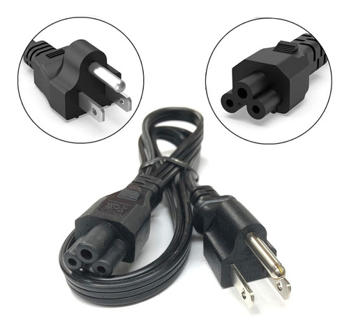 Cable De Poder Alimentación Trébol 1.5 Mts 10a 250v