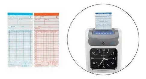 100 Tarjetas Marcado Reloj Control Asistencia