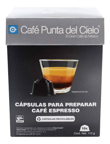 Capsulas Punta Del Cielo Dg Expresso 112g