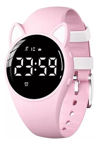 Reloj Digital Para Niños Kawaii A Prueba De Agua