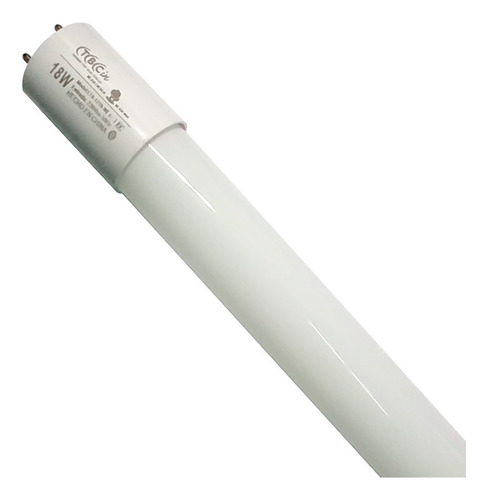 Tubo Led 120cm 18w Conexión De 2 Puntas Tbcin Luz Blanco Cálido