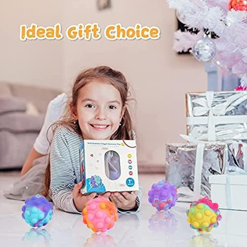 Pop Fidget Toys Su Juguete De Bolas 4 Pcs 3d Stress Balls...