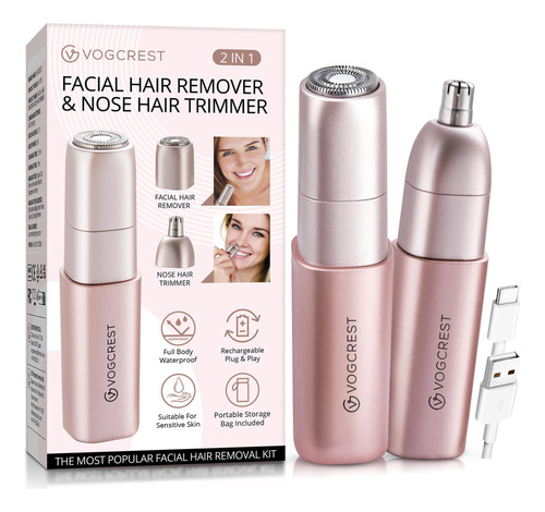 Removedor De Vello Facial Y Recortador De Nariz Vg Vogcrest