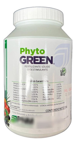 Phytogreen Nutriente 20-30-10 Auxinas Y Giberelinas 1 Kg