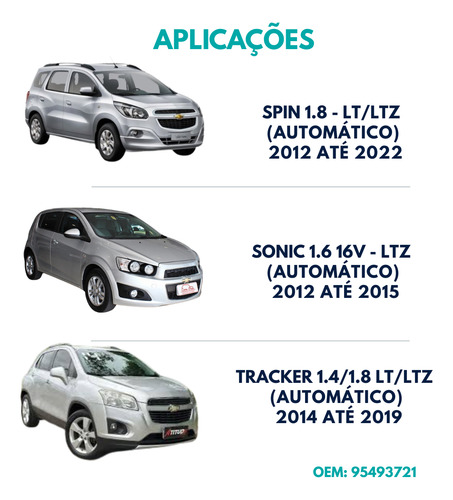 Kit 2 Coxim Cambio Automático Onix Spin Cobalt Prisma Sonic