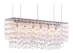 Imagen 1 de 9 de Lampara De Techo Modelo Jet Stream - Vidrio Këssa Muebles