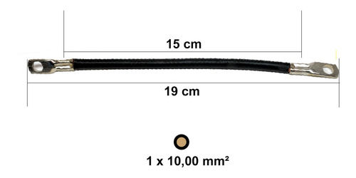 Cabo Jumper 15cm 19cm 10 Mm² Para Bateria Estacionaria