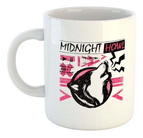 Taza De Ceramica Midnight Howl Press Play