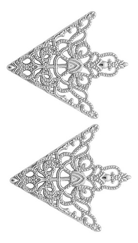 2 Los Hombres Triangular Pin De Cuello Pin Clip Punto Para