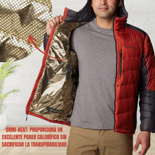 Campera Columbia Hombre Con Capucha Térmica Labyrinth Loop