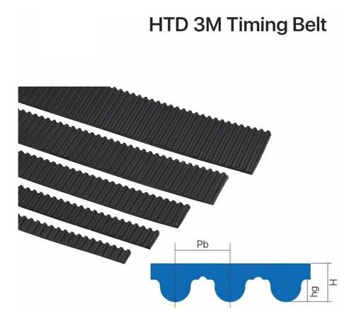 5,5mts Correia Para Cnc Router De Corte A Laser Htd-3m 15mm