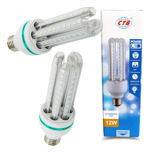 Lâmpada Compacta Led Milho 12w - Amarela Kit 10 Peças