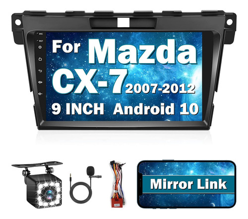 Para 2007-2012 Mazda Cx-7 Radio Android 10 Car Estéreo
