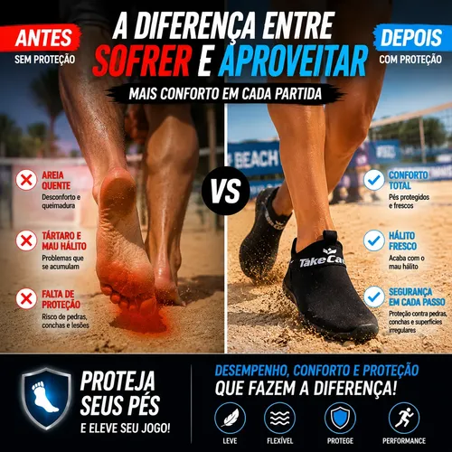 Sapatilha Beach Tennis Take Care Linha Esportiva | Parcelamento