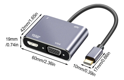 Adaptador Tipo C Adaptador Usb Adaptador Usb 4 En 1 De Trans