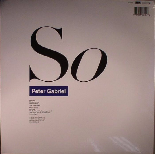 Lp Vinilo Peter Gabriel So Nuevo Sellado