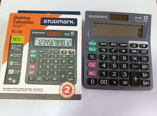 Calculadora De Escritorio 12 Dígitos, Dc 120 Marca Studmark