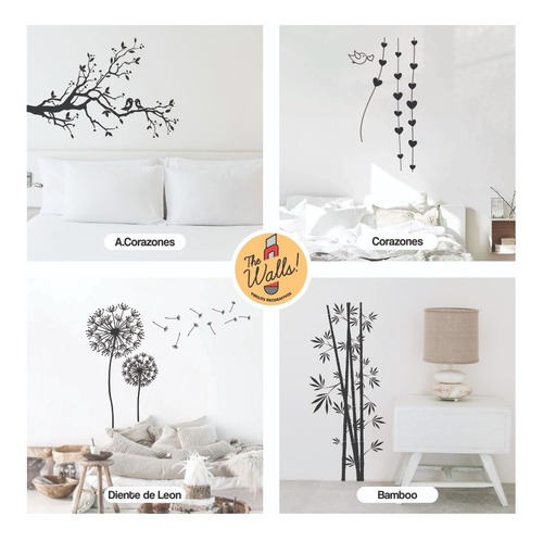 Imagen 2 de 10 de Vinilos Decorativos De Pared, Arboles Y Florales + Regalo!!!