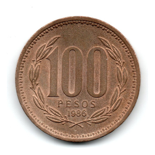 Chile Moneda 100 Pesos Año 1986 Km#226.1 Sin Circular