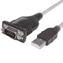 Comprar Convertidor Adaptador Serial A Usb Manhattan 1.8m Db9 Com Color Negro