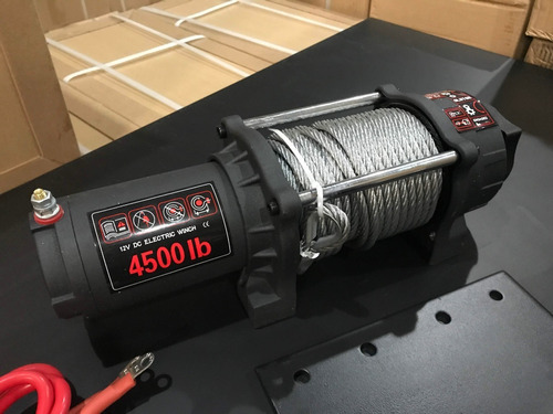 Malacate 4500 Lbs 2000 Kg 12v Control Remoto Cable De Acero