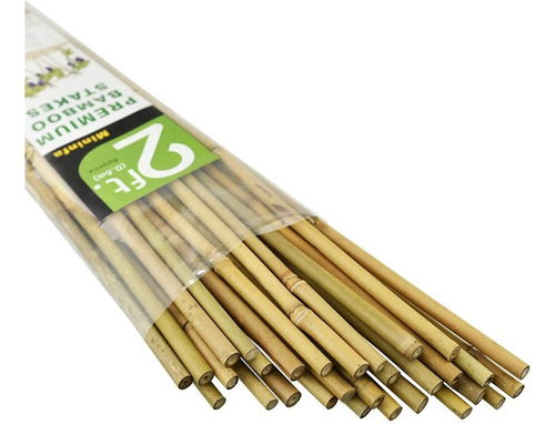 Estacas De Bambú Natural De 2 Pies, Estacas Ecológicas Para 