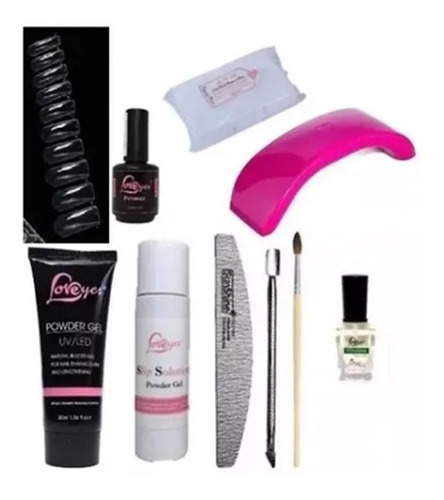 Kit Polygel Uñas Gel Acrilicas + Lampara Led + Envio