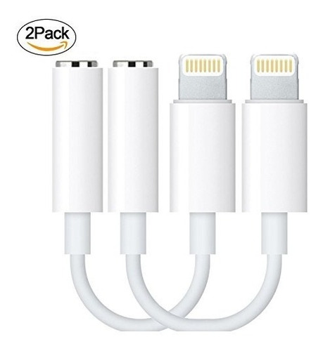 Paquete De 2 Auriculares iPhone 7/7 Plus Adaptador De Auricu