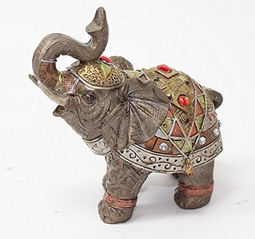 Feng Shui Bronce Elefante Estatuilla Riqueza Suerte Figurita