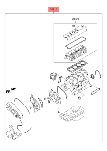 Empaquetadura Completa Original Hyundai H1 2007 2021