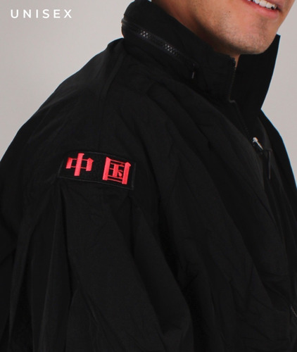 Imagen 7 de 9 de Li-ning Chamarra Unisex Negra Cierres Diseñador Original Fpx