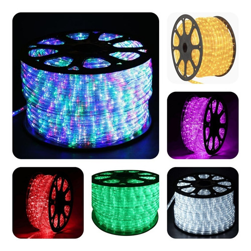 Manguera Led De Rollo De 100 Mts Navideño