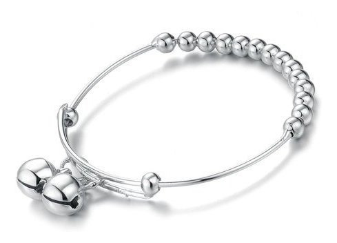 Katgi Moda Chapado En Oro Blanco Pulsera Brazalete De Las