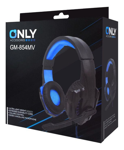 Auricular Gamer Only Gm-854mv Para Pc