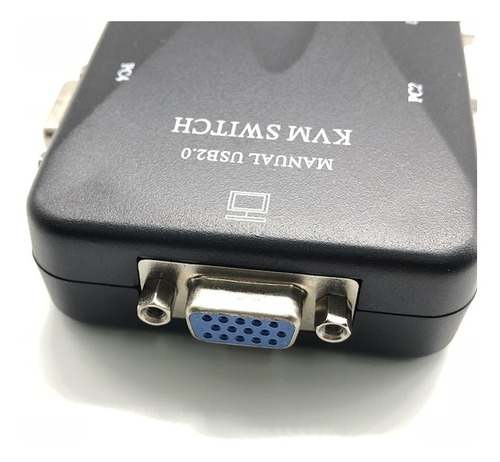 Chaveador Kvm Usb Vga Switch Para 4 Computado Tecladomouseus